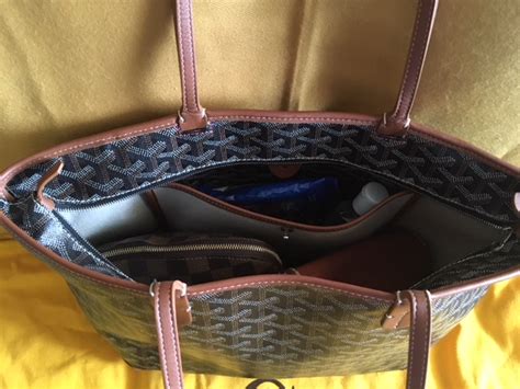 goyard black with tan trim|Goyard Artois PM Black with Tan Trim Bag Review: Wear and Tear.